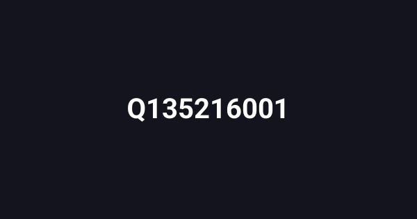 Q135216001