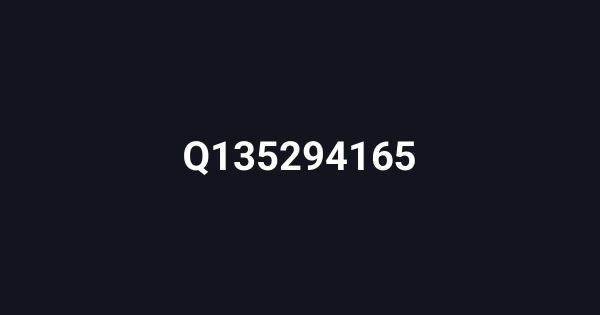 Q135294165