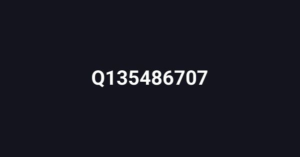 Q135486707