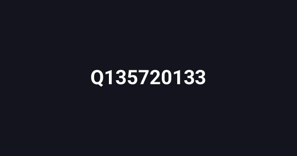 Q135720133