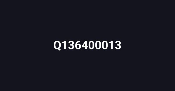 Q136400013