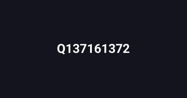 Q137161372