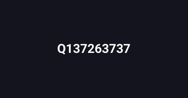 Q137263737