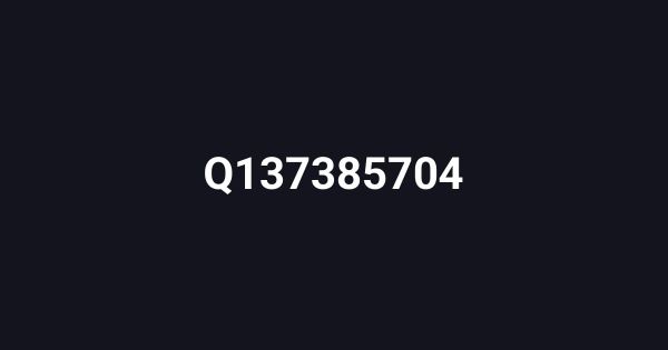 Q137385704