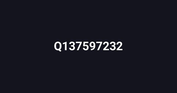 Q137597232