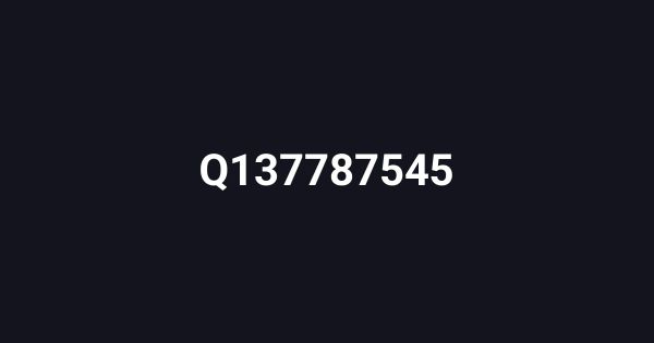 Q137787545