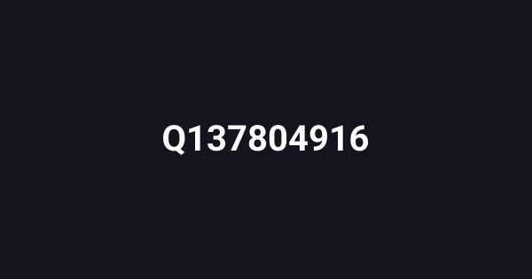 Q137804916