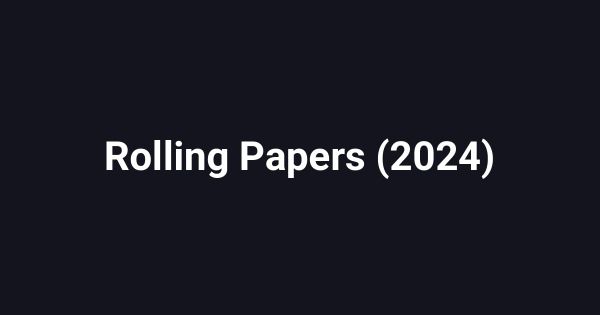 Rolling Papers (2024)