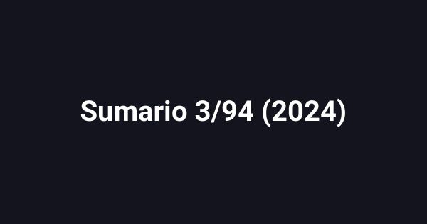 Sumario 3/94 (2024)