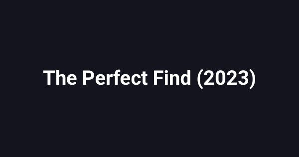 The Perfect Find (2023)