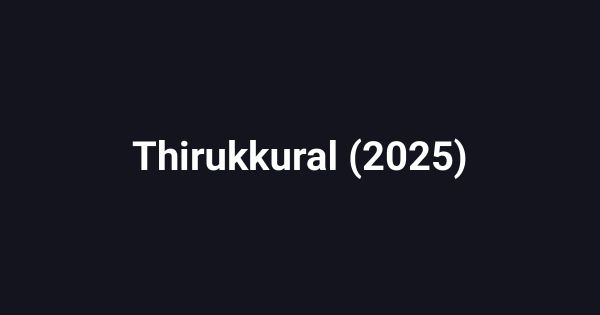 Thirukkural (2025)