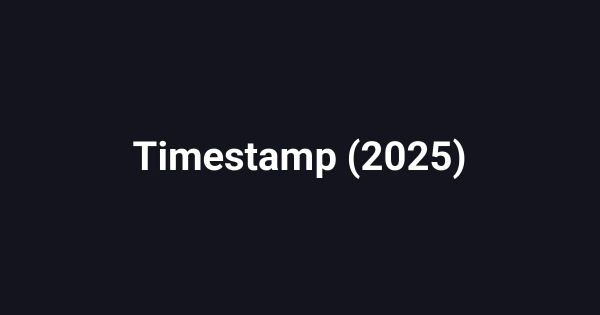 Timestamp (2025)