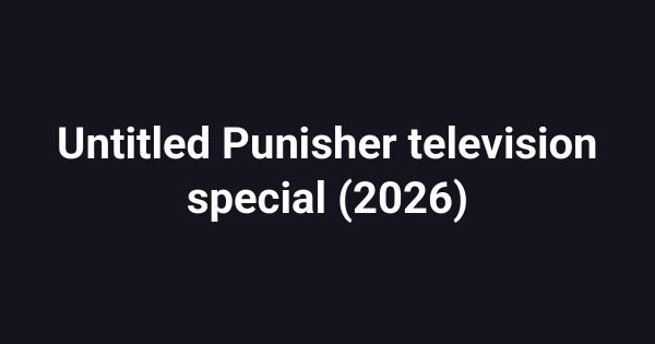 Untitled Punisher television special (2026)
