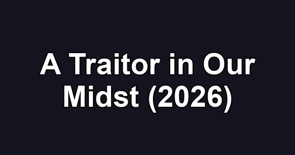 A Traitor in Our Midst (2026)