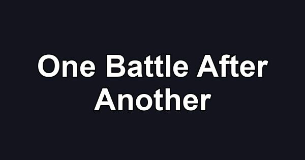 One Battle After Another