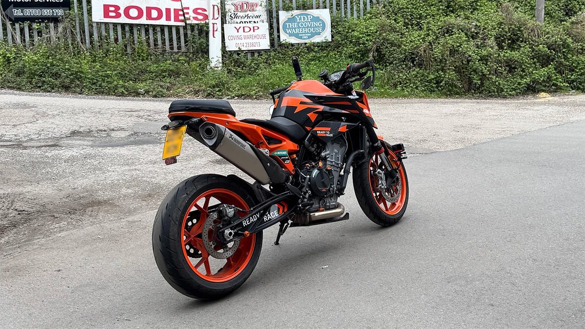 Wrapping the KTM Pillion Seat Bag