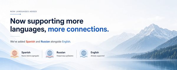 Spanish & Russian are live in KlientHQ