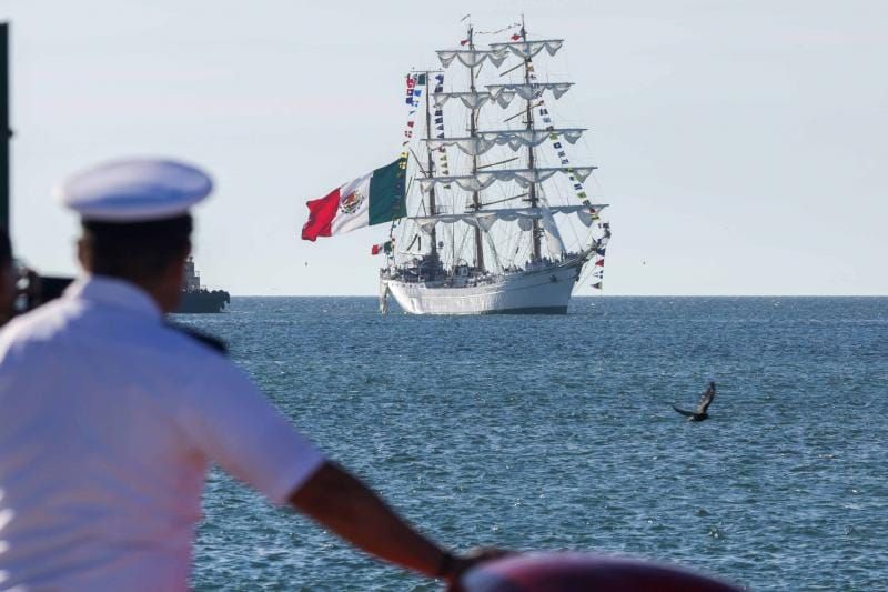 Arriba a Puerto Progreso Buque Escuela Velero ‘Cuauhtémoc’