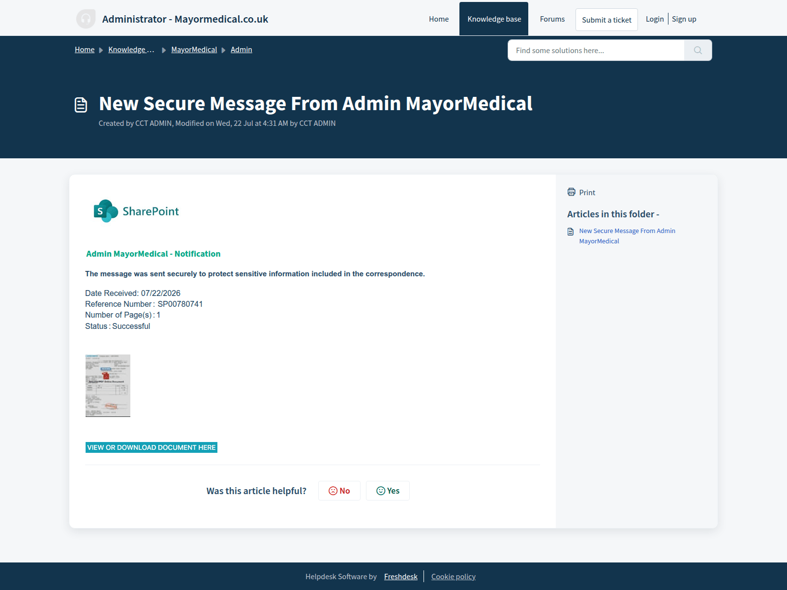 MayorMedical lure page
