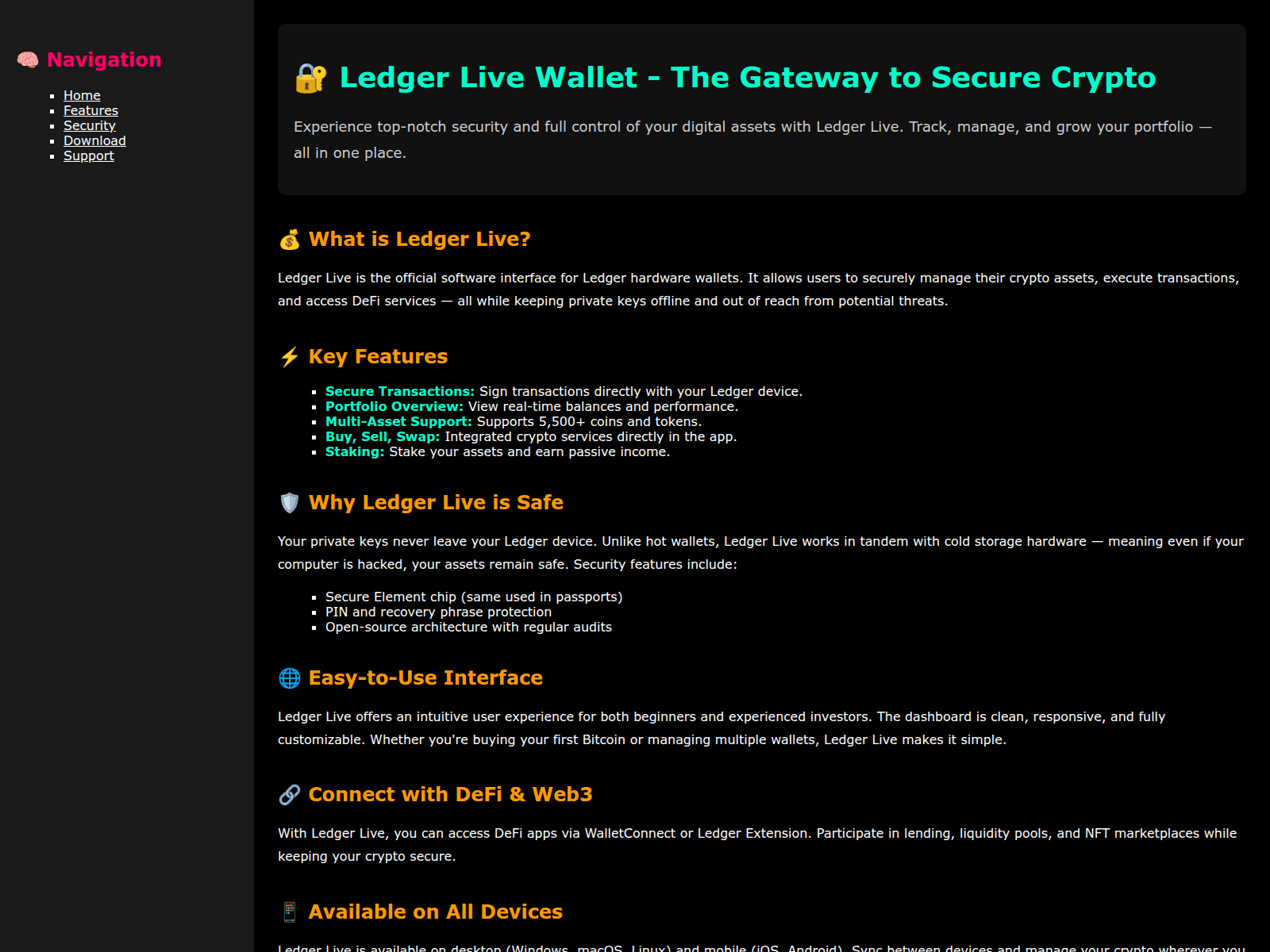 Portal ledgr live wallet
