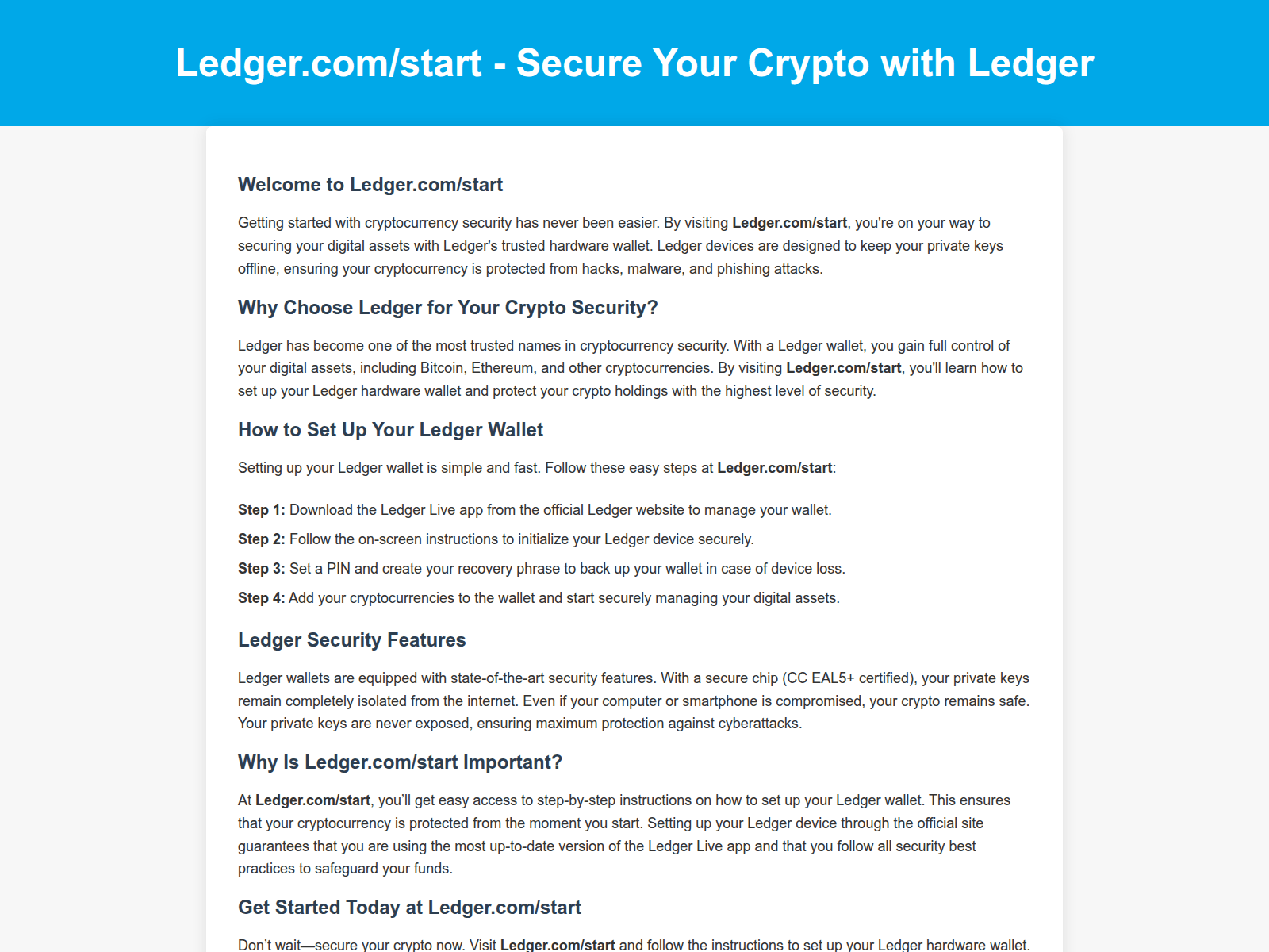 Doc ledger support