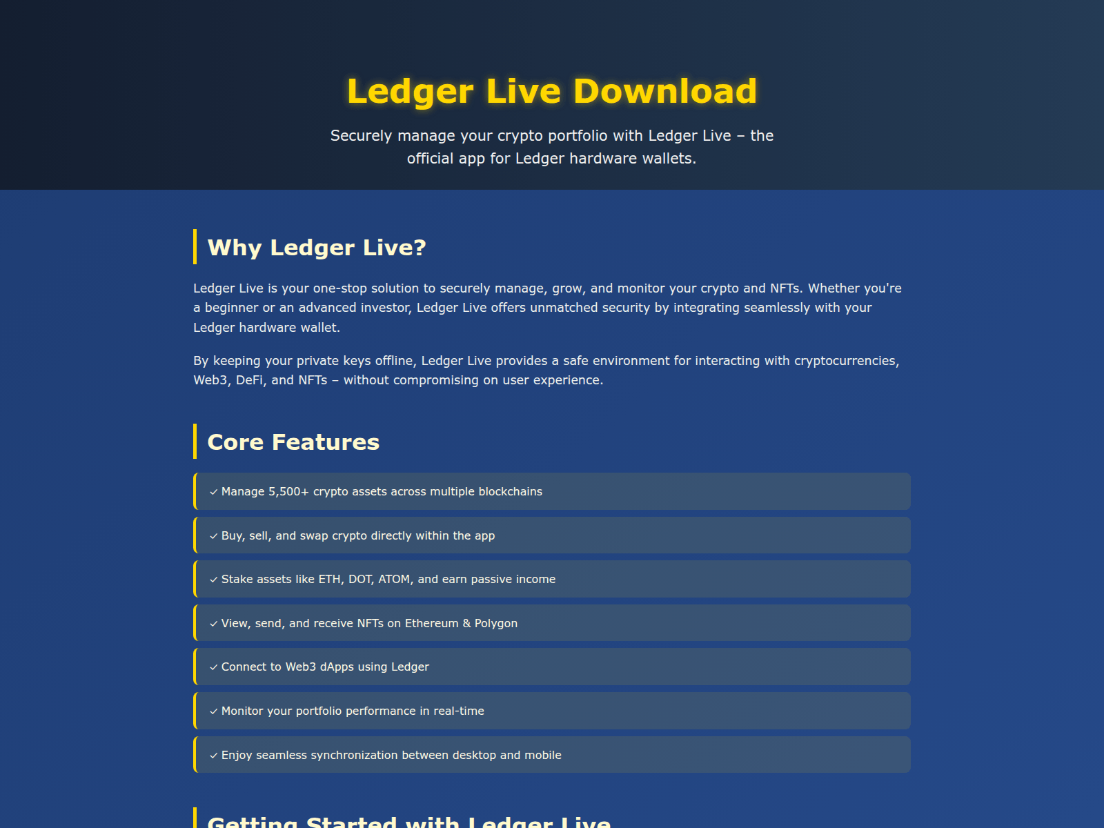Ledger live download