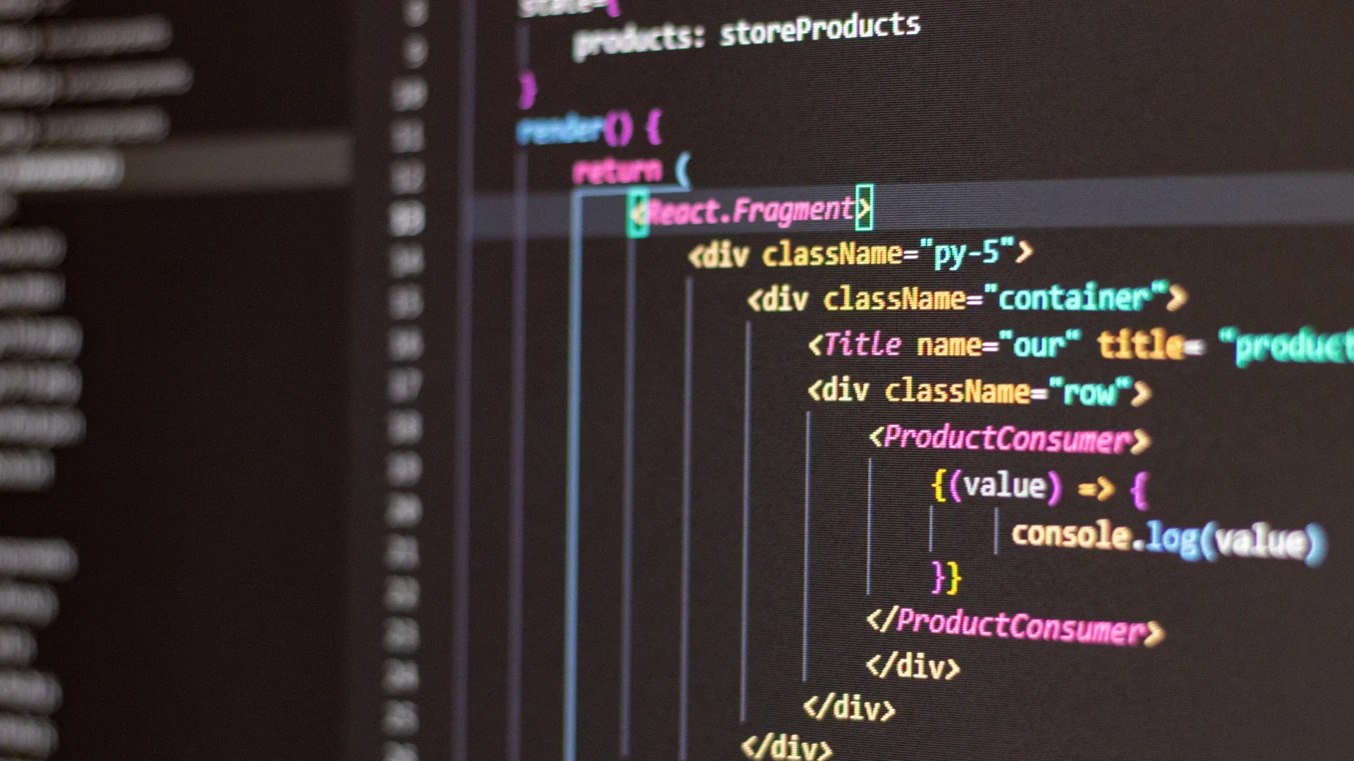 Learn programming fundamentals. A piece of code.