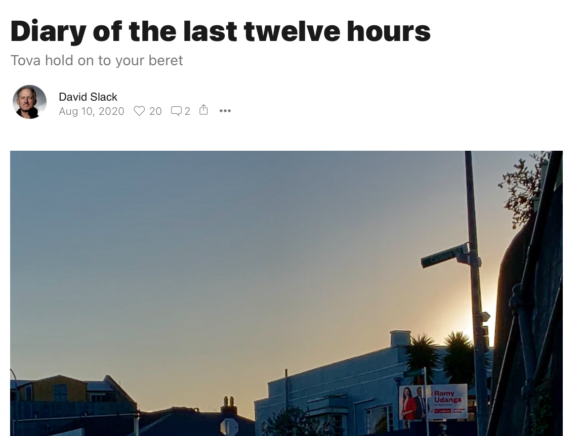 Diary of the last year and one day