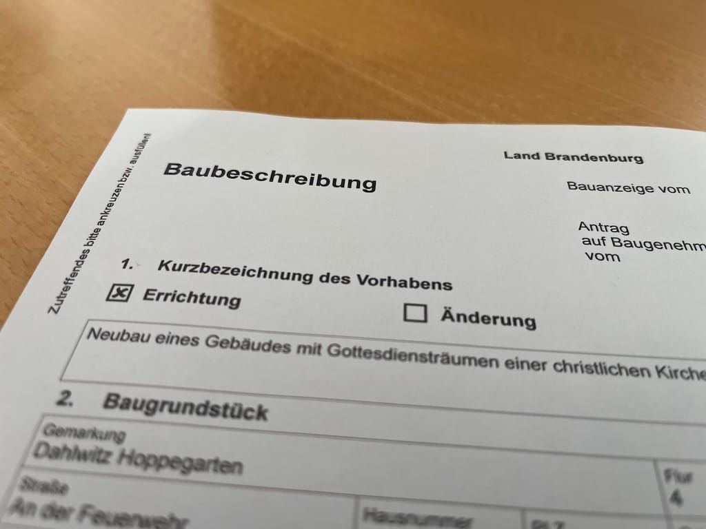Bauantrag wurde eingereicht