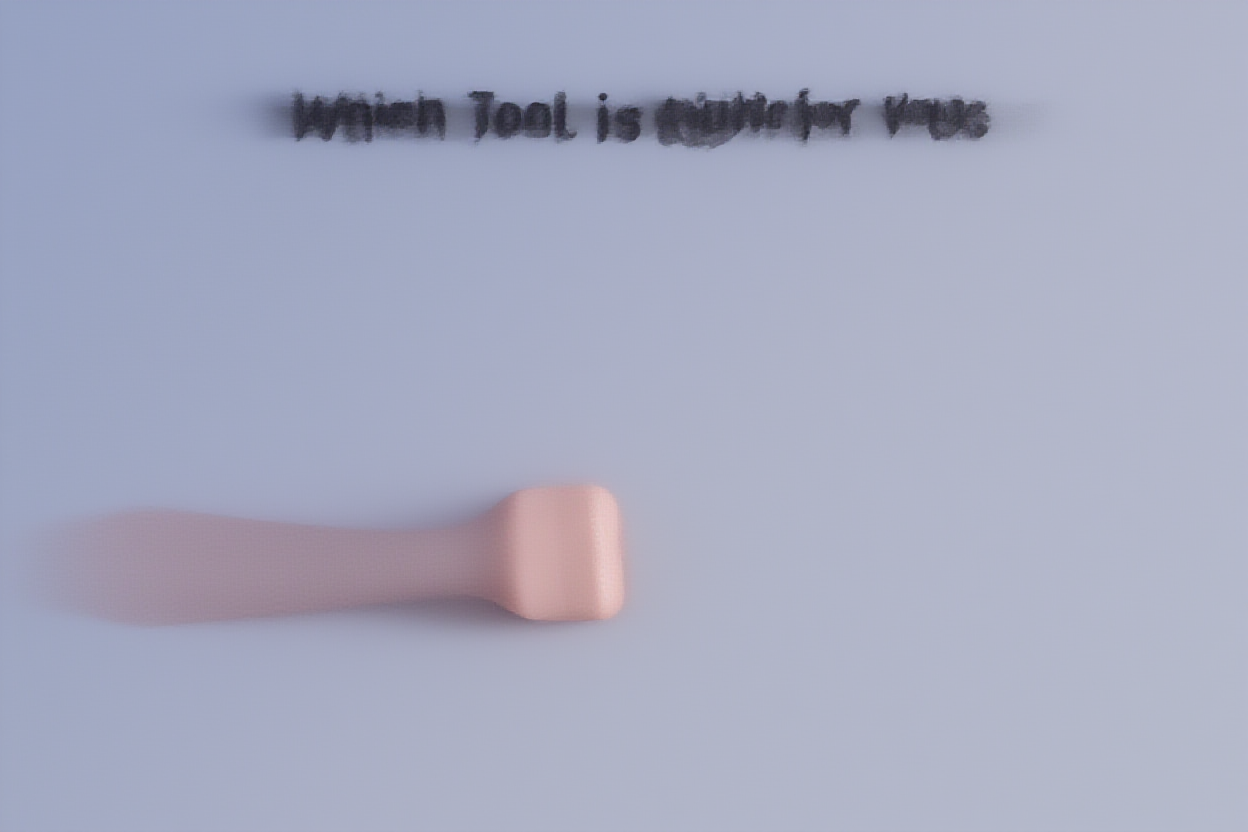 una foto realistica semplice che rappresenta Quale strumento è giusto per te?