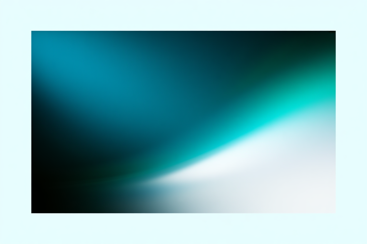Eine Nahaufnahme eines modernen Studio-Monitors, der lebendige abstrakte Farben zeigt, die flüssig wie Glas fließen