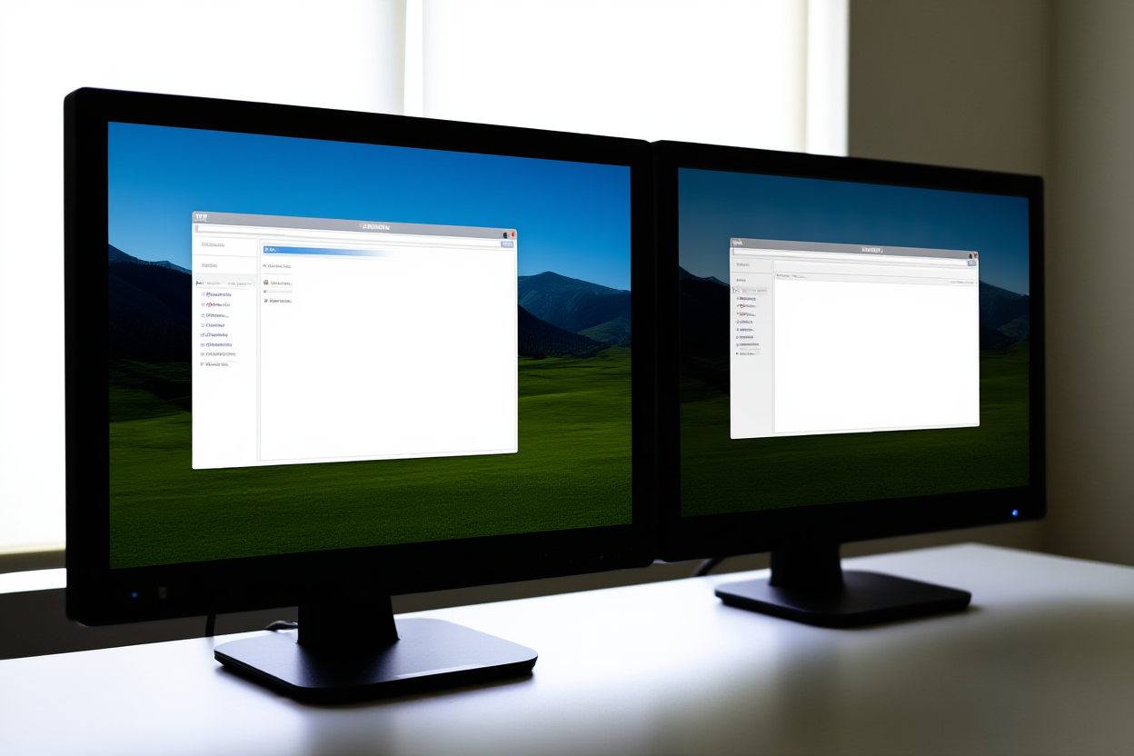 a side-by-side comparison of two computer monitors showing metadata generation interfaces with one displaying rapid data