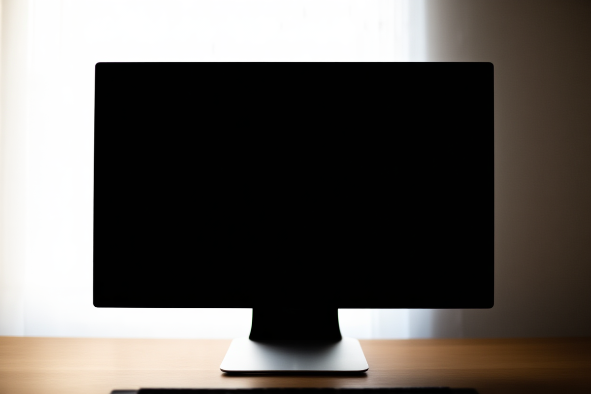 Ein moderner Laptop mit einer übersichtlichen Dashboard-Oberfläche auf einem minimalistischen Schreibtisch bei sanftem Morgenlicht