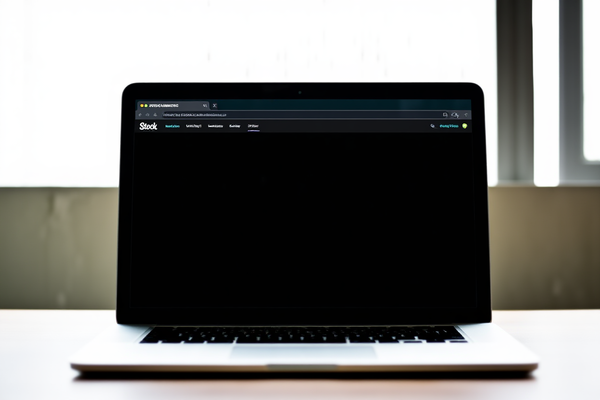 Tampilan dekat lensa kamera digital yang memantulkan antarmuka pencarian bersinar dengan kata-kata kunci melayang di dalam kaca
