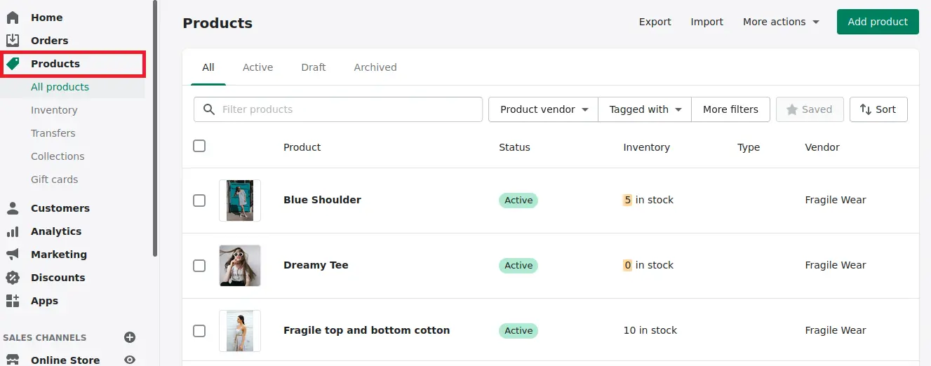 compare at price Shopify