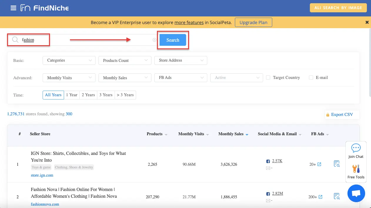 Keywords: How To Find Shopify Stores 7