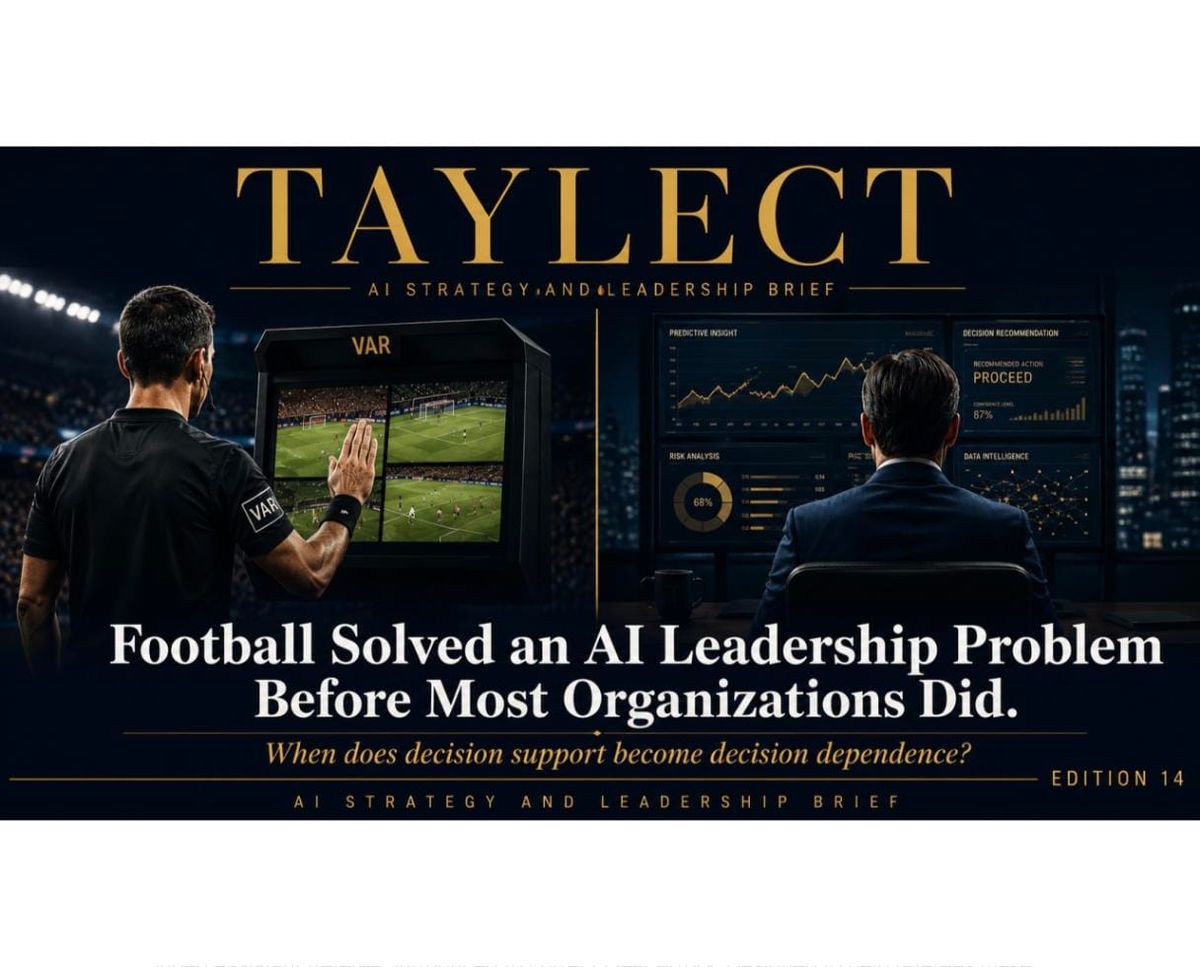 Football Solved an AI Leadership Problem Before Most Organizations Did.