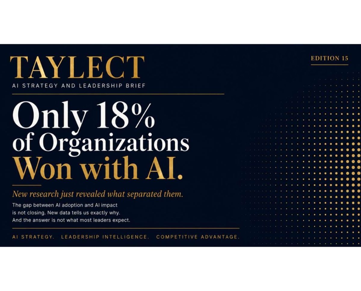 New Research Studied 500 Organizations Deploying AI. Only 18% Won. Here Is What Separated Them.