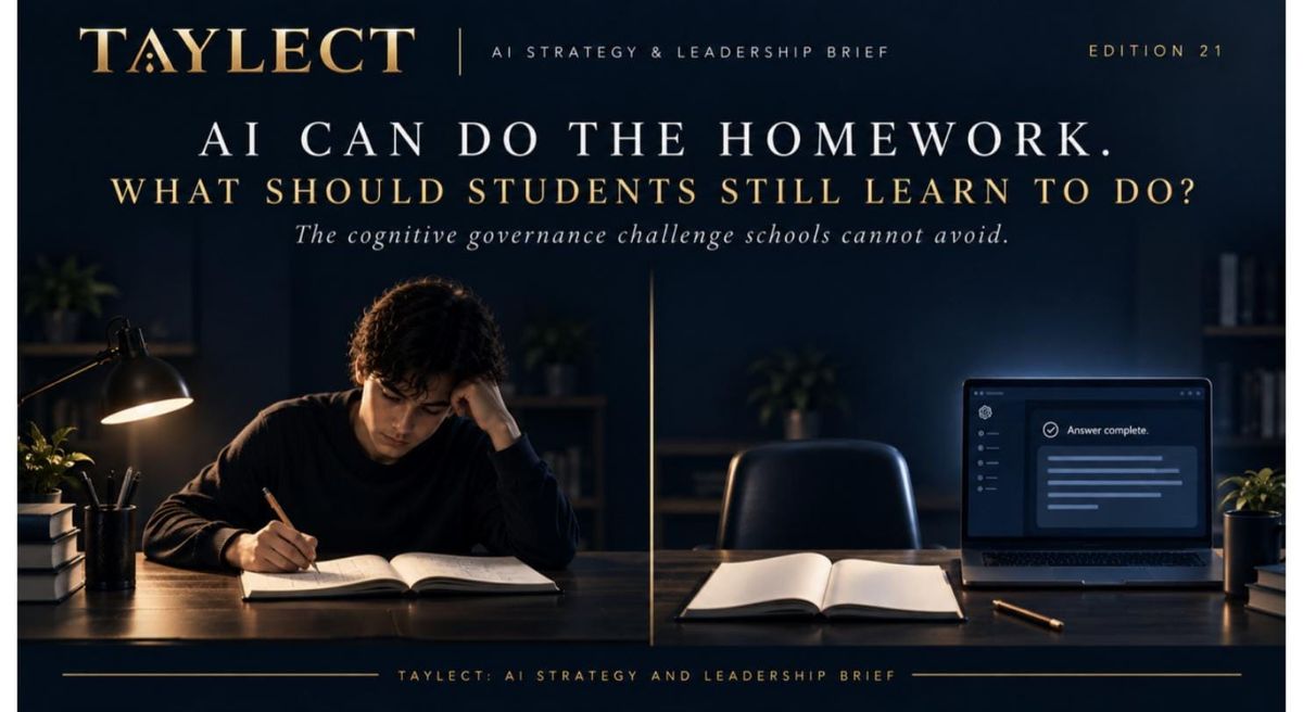 What should students still be taught to do when AI can do their homework?