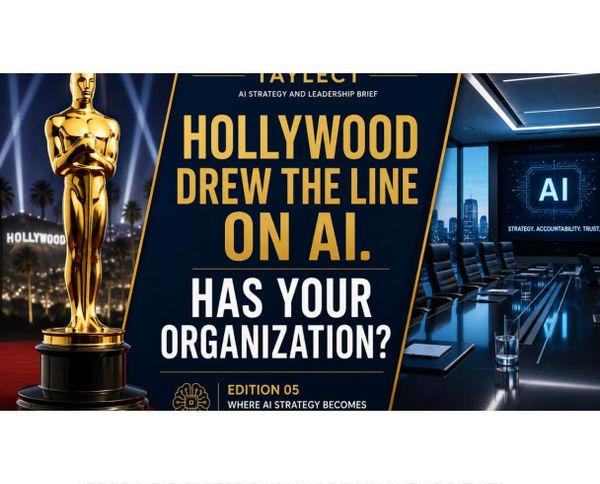 HOLLYWOOD DREW THE LINE ON AI. HAS YOUR ORGANIZATION?