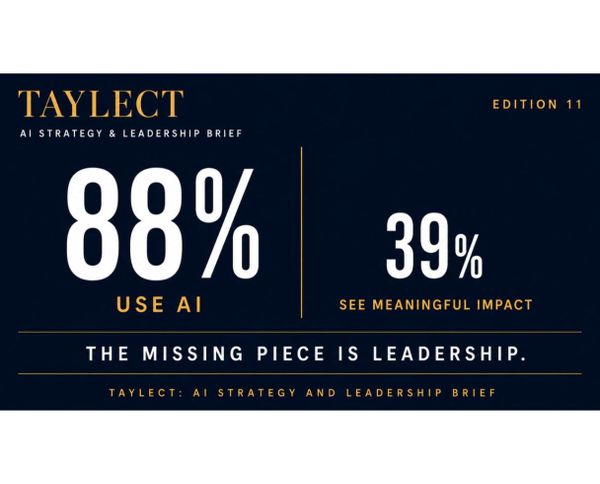 88% Use AI. Only 39% See Meaningful Impact. The Missing Piece Is Leadership.