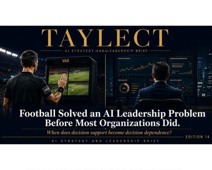 Football Solved an AI Leadership Problem Before Most Organizations Did.