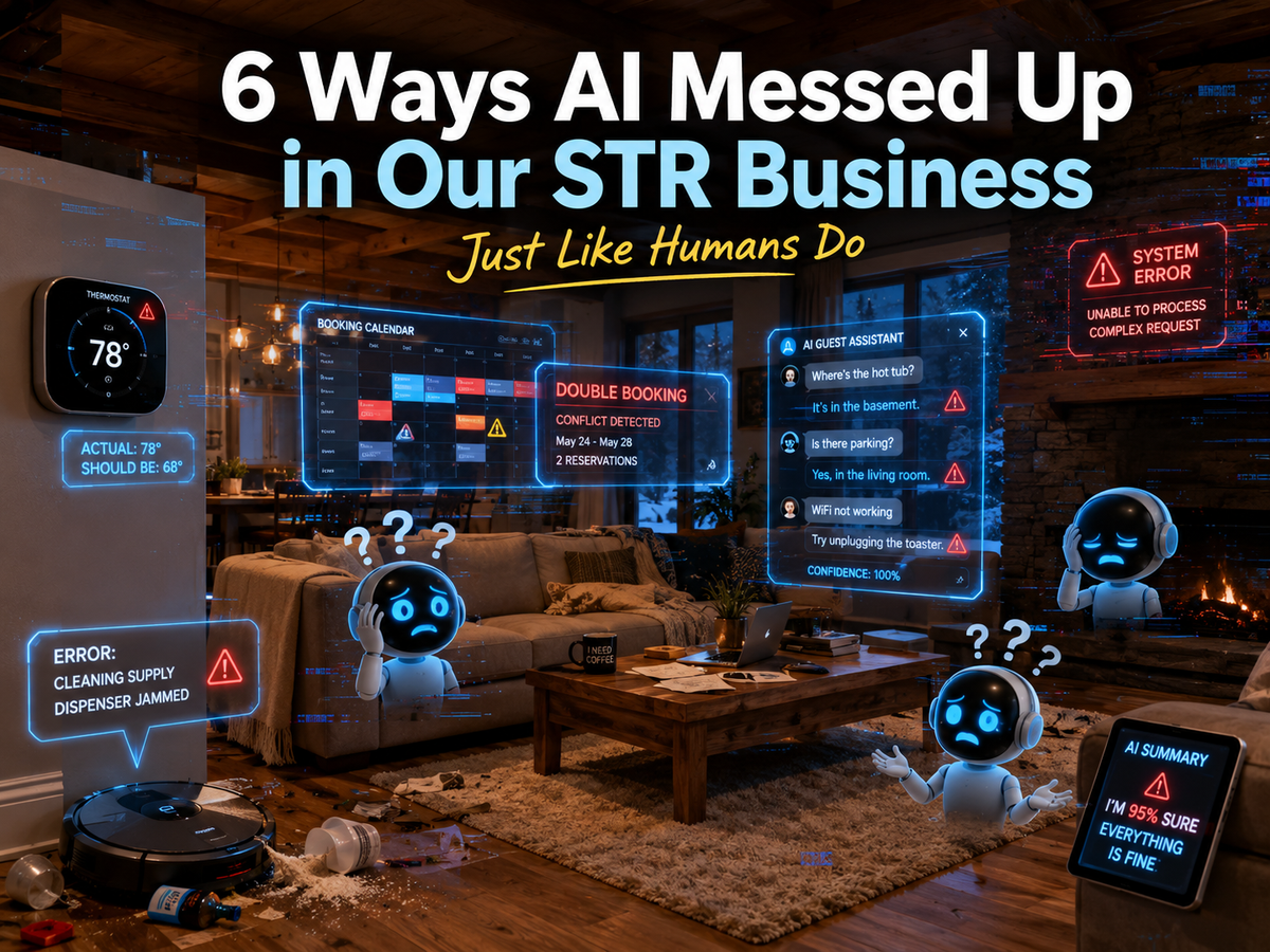 6 Ways AI Messed Up in Our STR Business—Just Like Humans Do