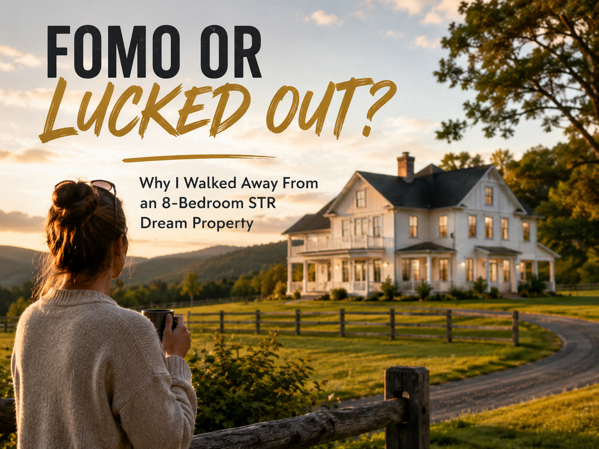 FOMO or Lucked Out? Why I Walked Away From An 8-Bedroom STR Dream Property