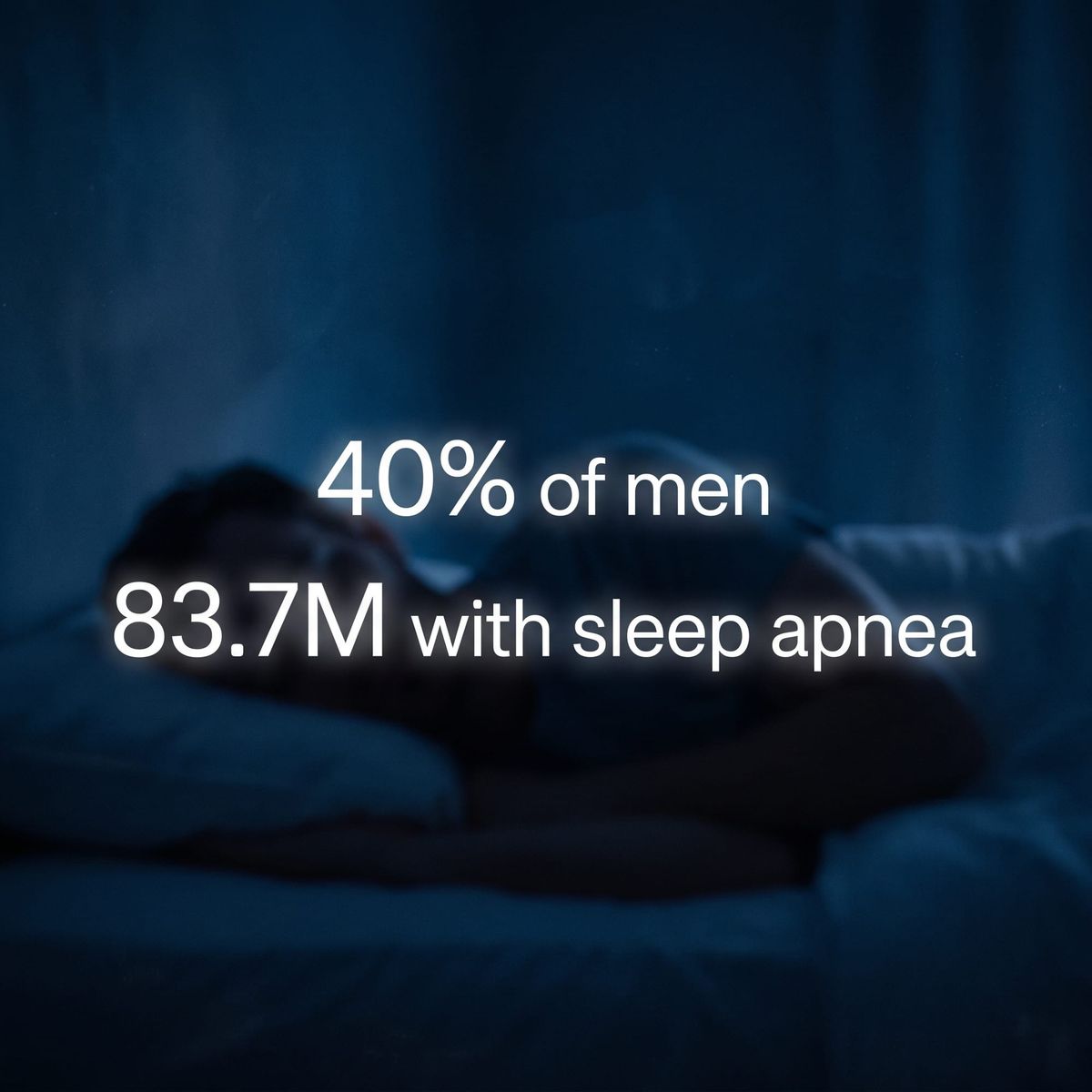 Snoring statistics 2026 - sleeping figure with data overlay