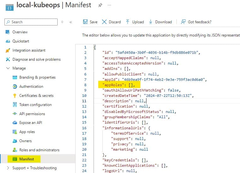 Azure AD enterprise application user assignment for Grafana
