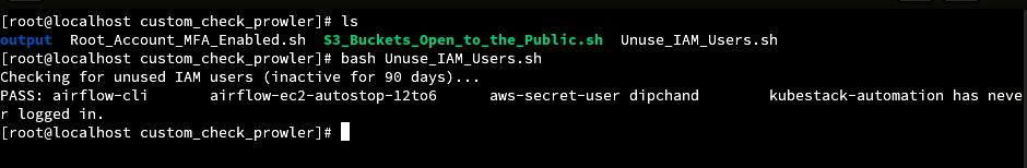 Prowler cloud security audit scan results and compliance findings