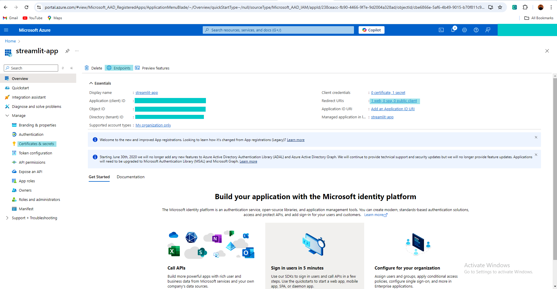 Step-by-Step Guide to Setting Up Streamlit OAuth with Azure AD