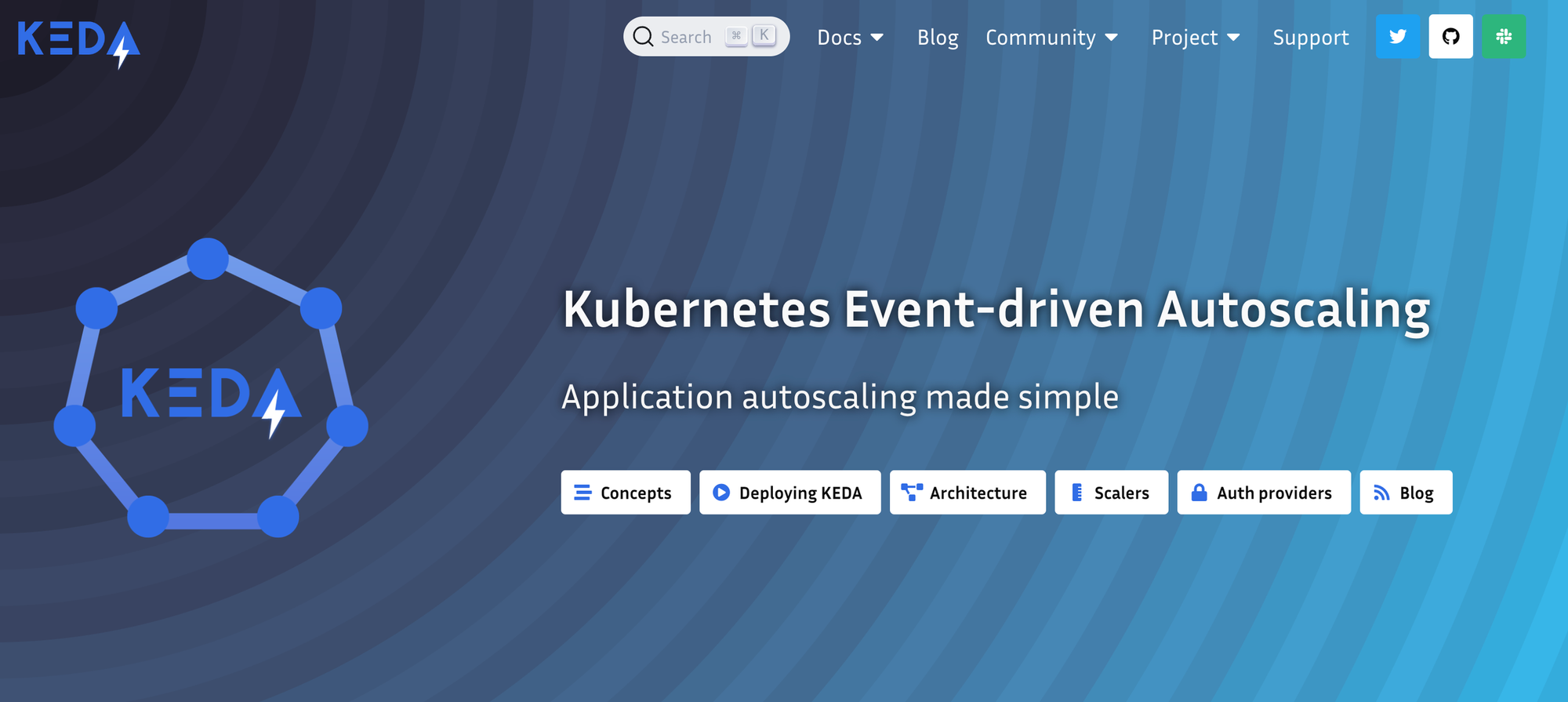 KEDA event-driven autoscaler architecture diagram for Kubernetes workloads