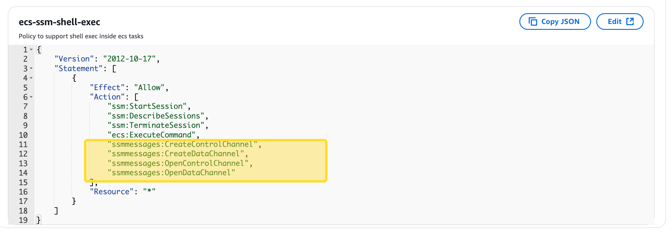 VPC endpoint configuration required for ECS Exec on Fargate